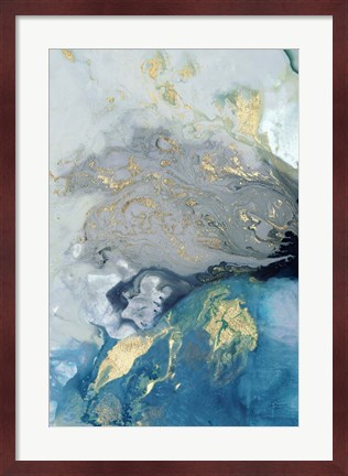 Framed Ocean Splash I Print