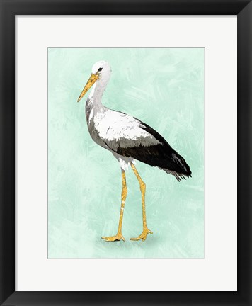 Framed Seashore Bird II Print