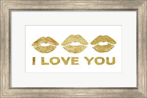 Framed Lip Love 3 Print