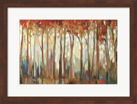 Framed Marble Forest I Print
