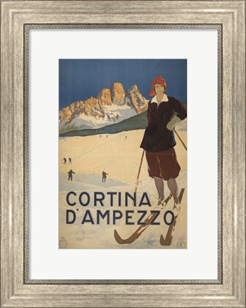 Framed Cortina D Ambrezzo Print
