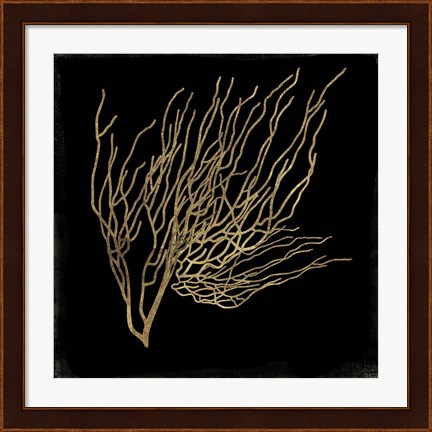 Framed Gold Coral I Print