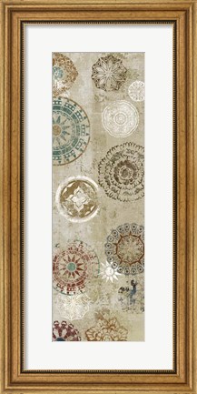 Framed Oriental Pattern V Print