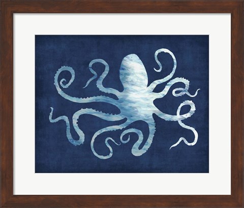Framed Octopus Blues Print