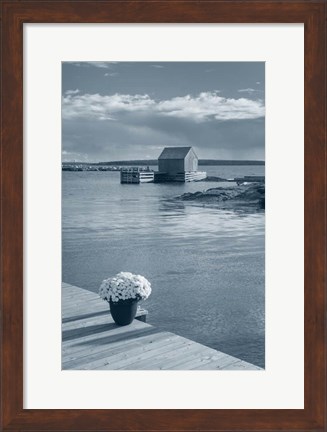 Framed By the Sea III with Border Print