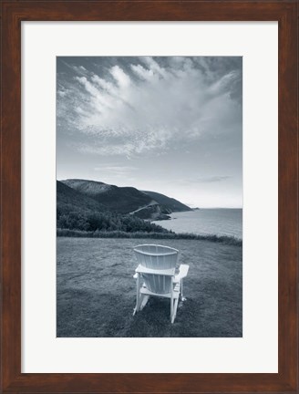 Framed By the Sea IV with Border Print