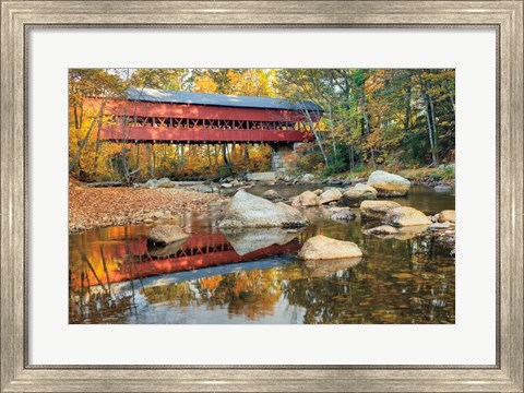 Framed Swift River Covered Bridge Print