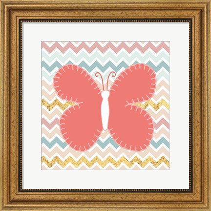 Framed Baby Quilt Gold III Print