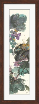 Framed Amethyst Grape Panel I Print