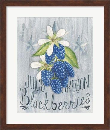 Framed American Berries IV Print