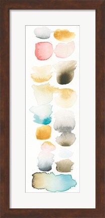 Framed Watercolor Swatch Panel II Print