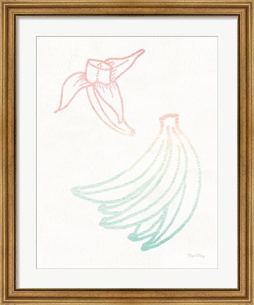 Framed Sunset Palms Fruit III Print