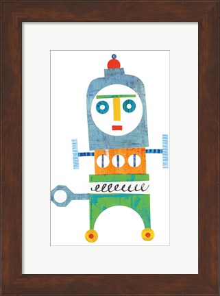 Framed Robot Party Element III Print
