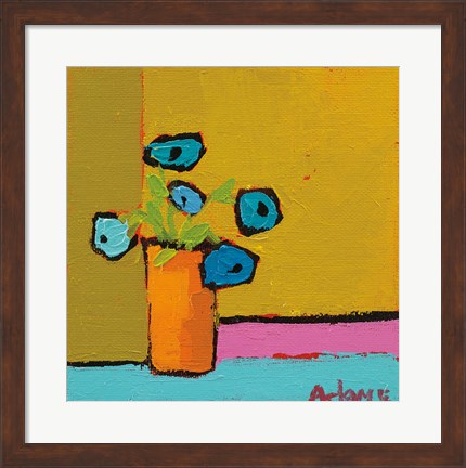 Framed Orange Vase Print