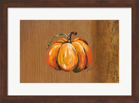 Framed Orange Pumpkin Print