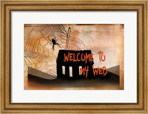 Framed Welcome to my Web Print