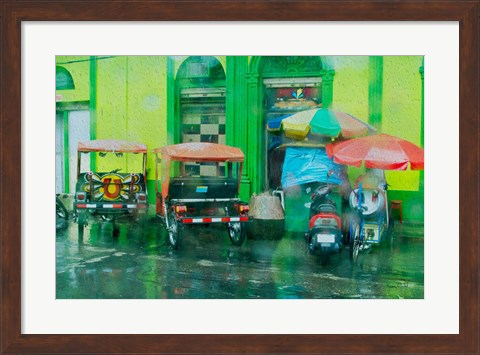 Framed Rainy Day Iquitos Peru Print