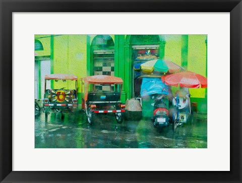 Framed Rainy Day Iquitos Peru Print