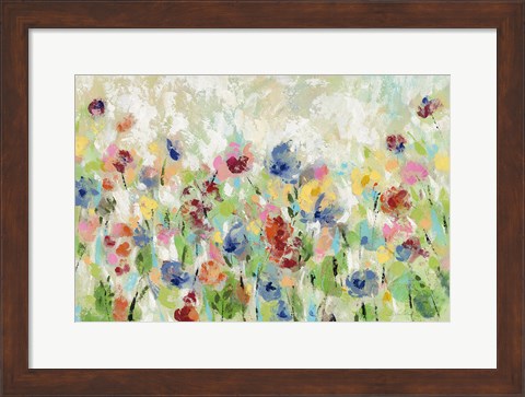 Framed Springtime Meadow Flowers Print