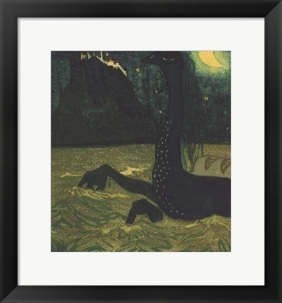 Framed Moonlit Night, 1907 Print