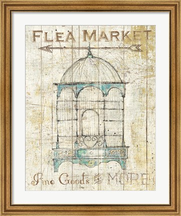Framed Flea Market Bird Cage II Print