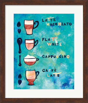 Framed Cafe Collage V Print