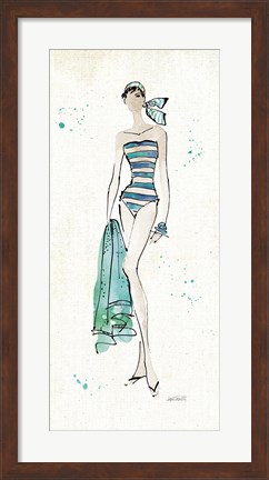 Framed Beach Divas V Print