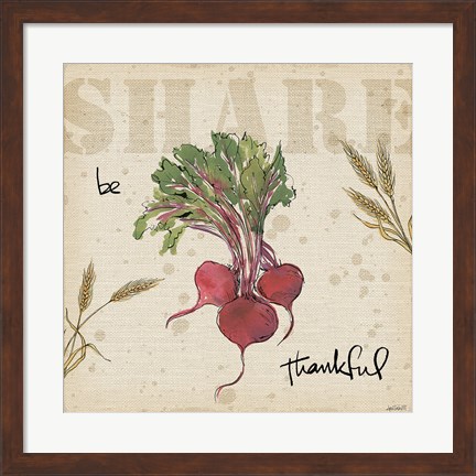 Framed Farmers Feast Harvest IV Print