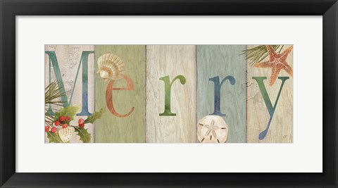 Framed Be Merry Sign Print