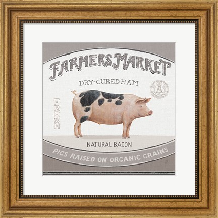Framed Vintage Farm III Print