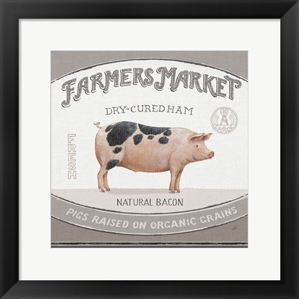 Framed Vintage Farm III Print