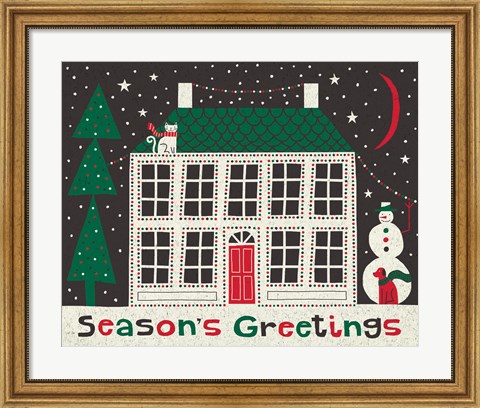 Framed Jolly Holiday Home Print