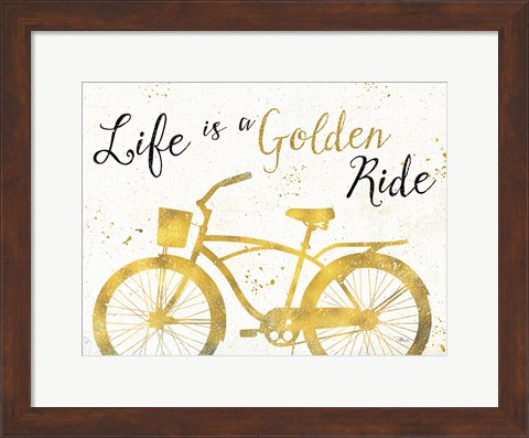 Framed Golden Ride III Print