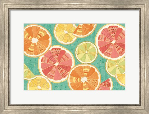 Framed Citrus Splash XI Print