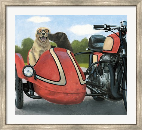 Framed Born to be Wild Crop Print