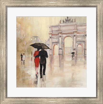 Framed Romantic Paris II Print