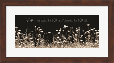 Framed Faith Is? Print