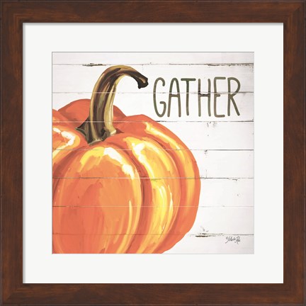 Framed Gather Pumpkin Print