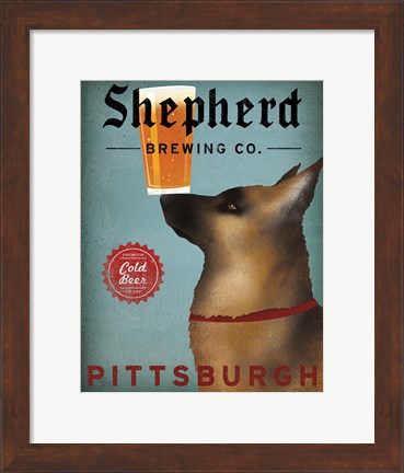 Framed Shepherd Brewing Co Pittsburgh Print