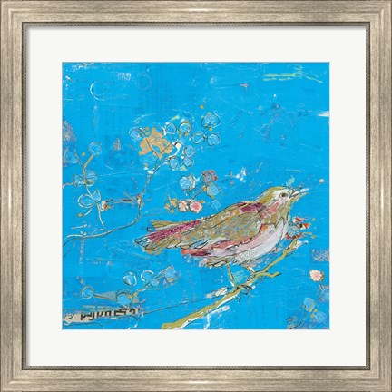 Framed Birds of a Feather v2 Blue Print