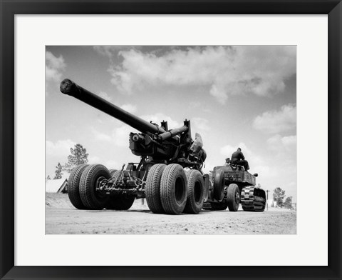 Framed 1940s Army Track Laying Vehicle Print