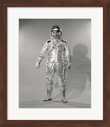 Framed 1960s Standing  Portrait Of Astronaut In Space? Print