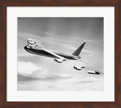 Framed 1950s 1955 B-52E US Air Force Strato Fortress Print