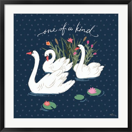Framed Swan Lake V Print
