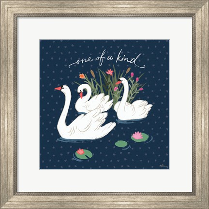 Framed Swan Lake V Print