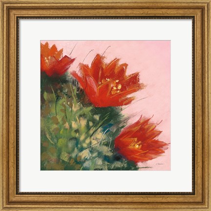 Framed Blooming Succulent IV Print
