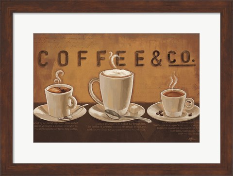Framed Coffee and Co VI Print