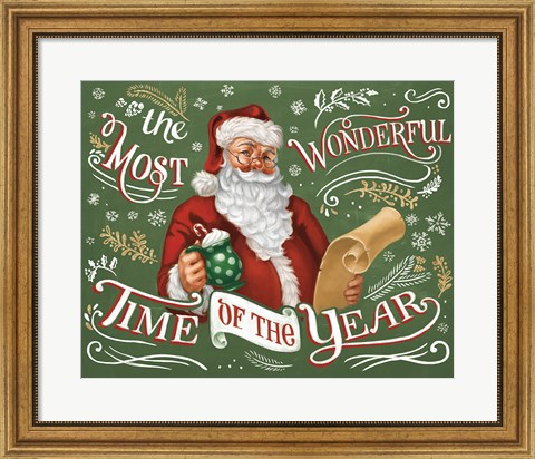 Framed Santas List II Print