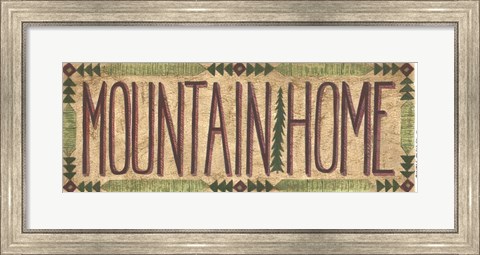 Framed Mountain Home Print