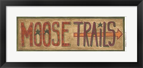 Framed Moose Trails Print